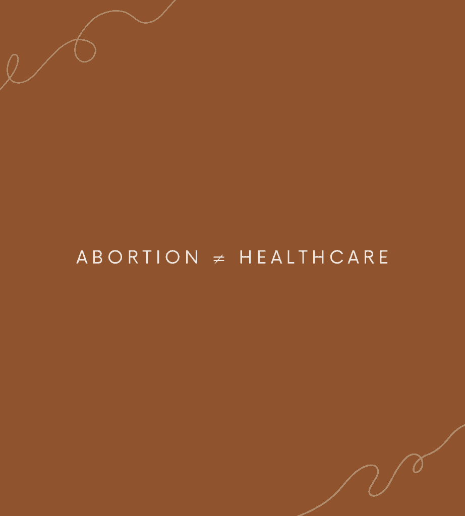 Abortion isn't healthcare image about reproductive justice