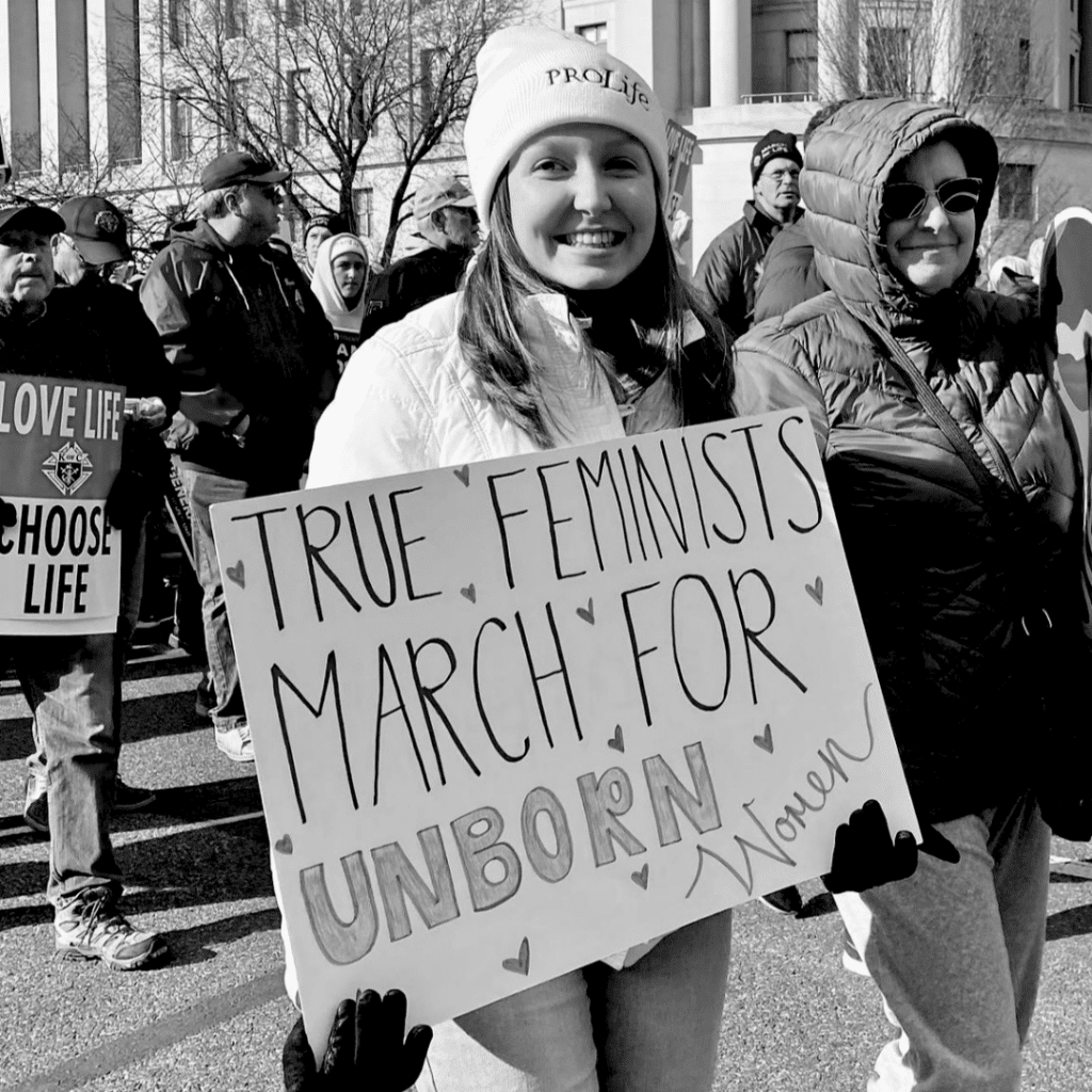 feminist pro life signs at march for life